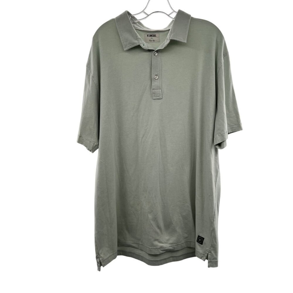 Link Soul Men's Polo Shirt Short Sleeve Mint Green Size XL